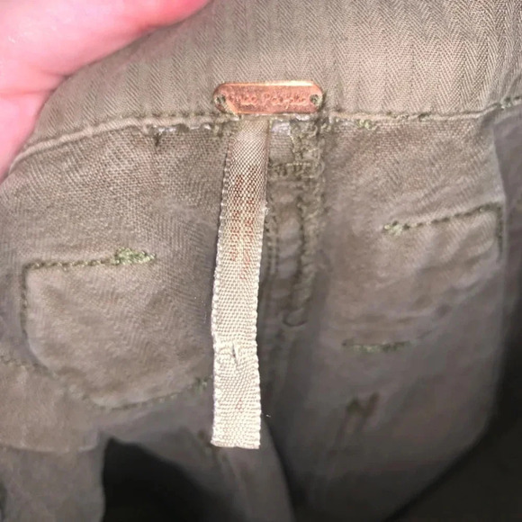 Free People Green High Rise Wide  Leg Cropped Jeans 4 - Picture 5 of 13